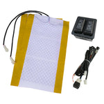 AFIXEASY Mitsubishi Car Heated Pad, White Carbon Fiber Heated Seat Kit, 17.7x11in Car Heated Seat Heater with High/Low Temperature Settings for Cloth, Leather, Vinyl Covered thumbnail 1