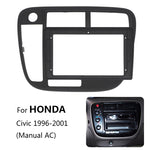 High quality 9 inch car radio dashboard dashboard for Honda civic 1996 1997 1998 1999 2000 2001 manual ac stereo mounting bezel panel frame XY-315 thumbnail 1