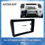 High Quality 9inch car radio fascia dashboard frame for hyundai azera tg av 2008 car head unit mount stereo dashboard mount trim installation XY-328 thumbnail 1