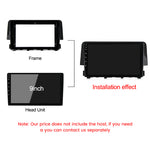 High Quality 9inch screen size adapter audio car dvd frame socket for honda civic 2015 2016 2017 2018 2019 2020 for car radio player dashboard trim games facia XY-007 thumbnail 4