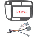 High quality 9 inch car radio dashboard dashboard for Honda civic 1996 1997 1998 1999 2000 2001 manual ac stereo mounting bezel panel frame XY-315 thumbnail 4