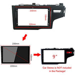 High Quality 9 Inch Car Radio Front Trim Frame for Honda Fit Jazz 2014-2019 DVD GPS Navigation Player Panel Dashboard Kit Mount Stereo Frame Trim Bezel XY-222 thumbnail 4