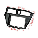 9 inch Car Radio Fascia Frame for Hyundai I20 Left Wheel 2015 2016 2017 DVD GPS Navi Player Panel Dash Kit Installation Stereo Dash Panel Frame Trim Bezel XY-199 thumbnail 4