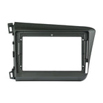 Original 9 inch 2din car radio Fascia,For HONDA CIVIC 2012 2013 2014 2015, (left wheel) Stereo Panel Dash Installation Double Din CD DVD Navigation GPS frame XY-013 thumbnail 4
