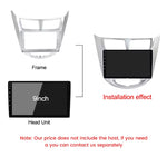 High Quality 9inch Abs Car Frame Radio For Hyundai 2011-2015 I-25/Accent/Solaris/Verna Double Din Car Radio Plastic Frame Panel Special Frame Android Radio Car Monitor Frames Car Stereo Frame thumbnail 6