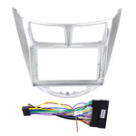High Quality 9inch Abs Car Frame Radio For Hyundai 2011-2015 I-25/Accent/Solaris/Verna Double Din Car Radio Plastic Frame Panel Special Frame Android Radio Car Monitor Frames Car Stereo Frame thumbnail 2