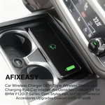 Afixeasy Car Wireless Charger OEM Style Wireless Phone Charging Pad Car Interior Accessories Upgrades Custom Fit for BMW 7 Series G11/ G12 /F1205 2016-2018 thumbnail 1