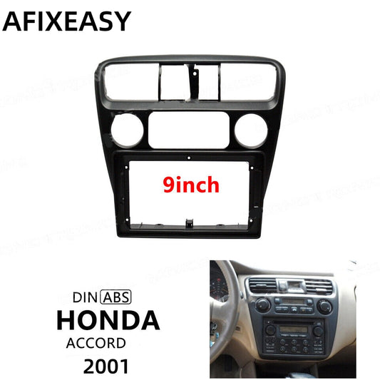 9'' Car 2din Radio Stereo Frame Fascia Panel Trim for Honda Accord 6th 2001 Car Accessory Install Panel Dashboard cars Stereo Audio Multimedia Player Frames Android Screen TS18 XY-213