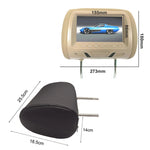 Afixeasy Universal Car Headrest car Player HD Multimedia 7 Inch DC12V Car LCD Digital Display HD Headrest Monitor thumbnail 3