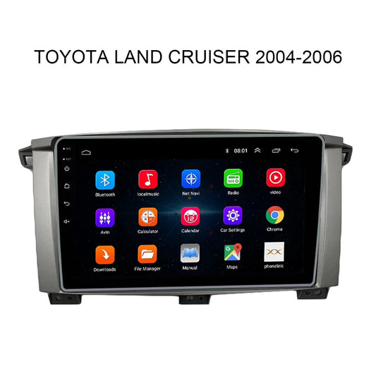 Android 10 Car Radio for Toyota Land Cruiser 2004-2006 IPS Screen 9 Inch Rom 2GB 32GB Car Video Multimedia Player Support GPS 4G Network Carplay DSP Android Screen TS18 XY-066