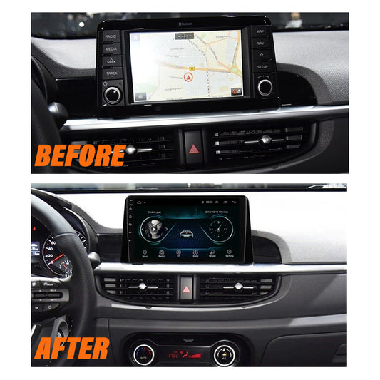 Android 10 Car Radio for KIA PICANTO 2016-2018 IPS Screen 9 Inch Rom 2GB 32GB Car Video Multimedia Player Support GPS 4G Network Carplay DSP XY-031