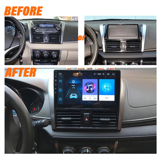 Android 10 Car Radio for Toyota YARIS 2014-2017 IPS Screen 10 Inch Rom 2GB 32GB Car Video Multimedia Player Support GPS 4G Network Carplay DSP XY-036