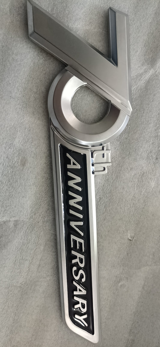 Side Emblem 70th Anniversary 3D Chrome Emblem Trunk Badge