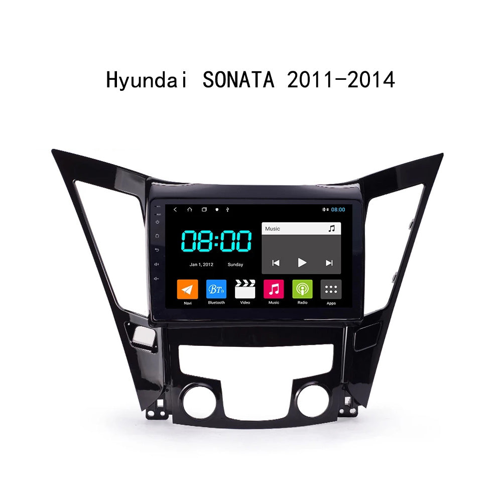 Rádio Android 13 Para Hyundai Sonata 2010-2015 - 4G+64G, CarPlay Sem Fio, Tela 9"