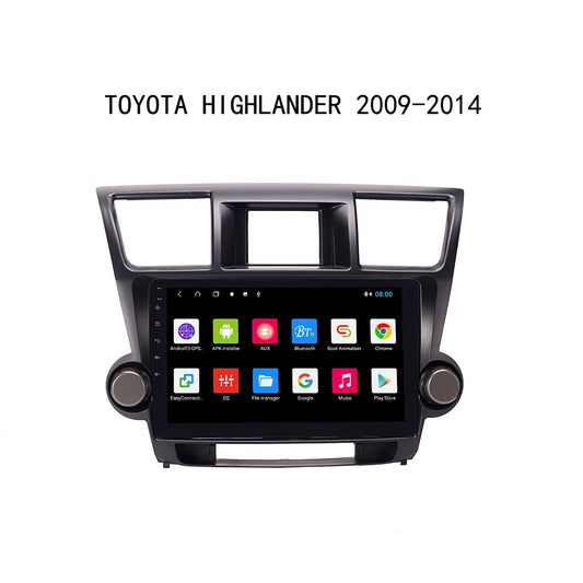 Android 10 Car Radio for Toyota Highlander 2009-2014 IPS Screen 9 Inch Rom 2GB 32GB Car Video Multimedia Player Support GPS 4G Network Carplay DSP XY-093
