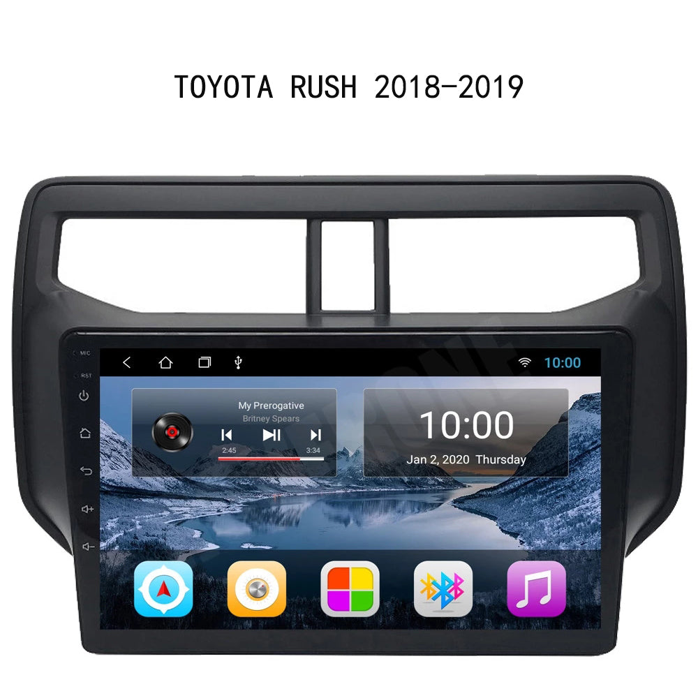 Android 10 Car Radio for Toyota Rush 2018-2019 IPS Screen 9 Inch Rom 2 GB 32 GB Car Video Multimedia Player Support GPS 4G Network Carplay DSP XY-082