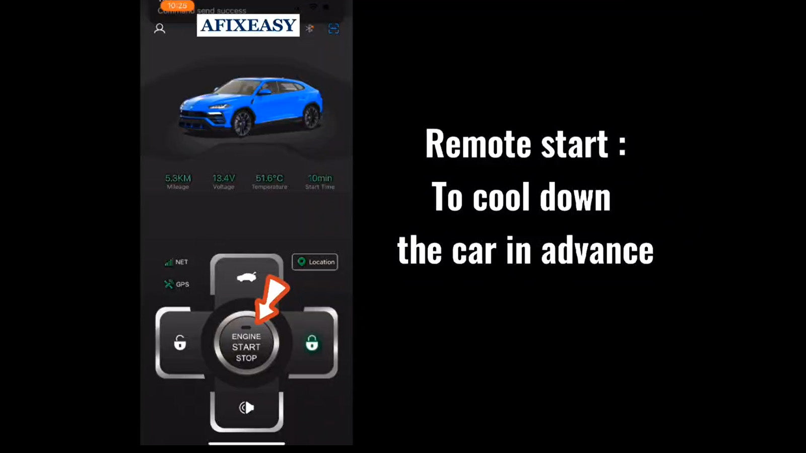 NEW-Mobile Phone Remote Control Car Start Engine System