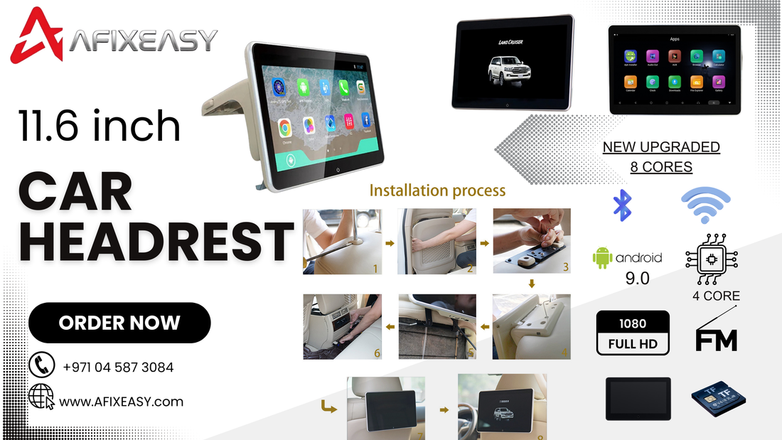 AFIXEASY 1 1 . 6 INCH CAR HEADREST DVD PLAYER: ELEVATE YOUR TOYOTA LAND CRUISER REAR SEAT ENTERTAINMENT ( 2016 - 2021 )