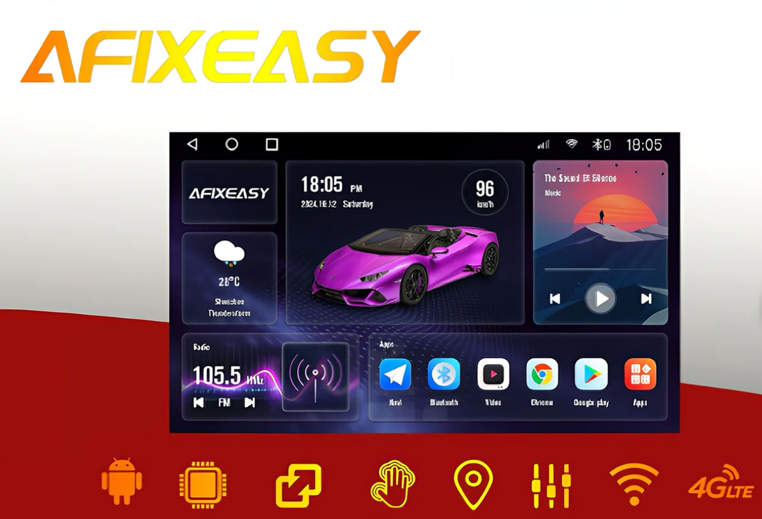 جلب التكنولوجيا الحديثة لسيارة تويوتا سيينا 2004 مع شاشةAFIXEASY T100