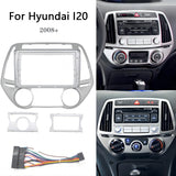 9inch Car Radio Fascia Multimedia Player Head Unit Frame Kit Auto Stereo Dash Panel Cover Holder For HYUNDAI I20 2008 2009 2010 2011 2012 2013 2014 cars Navigation GPS Frames XY-198