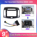 Hyundai Elantra Avante 2006 2007 2008 2009 2010 2011 2012 9inch Android Car Radio Panel Fascia Frame Optional Accessories Power Cord XY-197