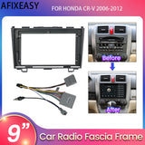 9inch Android Car Radio Fascia Panel Car Video DVD TV Radio Autoradio Trim Stereo Head Unit for Honda CRV 2006 2007 2008 2009 2010 2011 2012