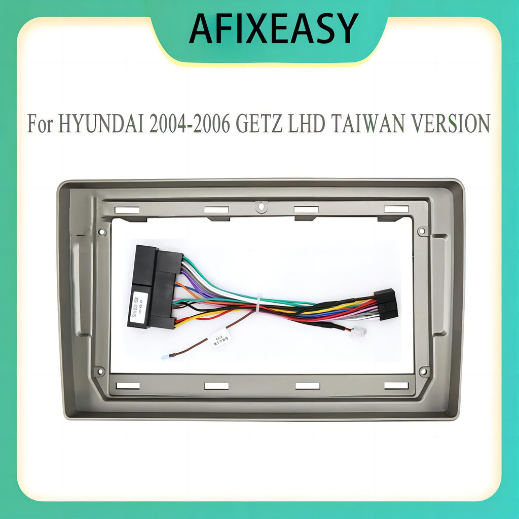 High Qualiy 2 Din Car Radio Fascia Fascias Panel Frame CD DVD Dash Audio Interior for HYUNDAI 2004-2006 GETZ LHD TAIWAN VERSION Navigation Car Player Frame