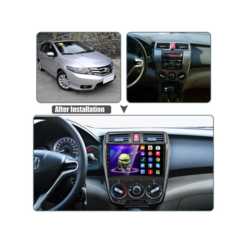 Wholesale Car Accessory 2din 10.1" 10inch Radio Video Fascia Panel For HONDA City 2006 2007 2008 2009 2010 2011 2012 2013 Audio Multimedia Player Frame Car Dash Kit Panel XY-094