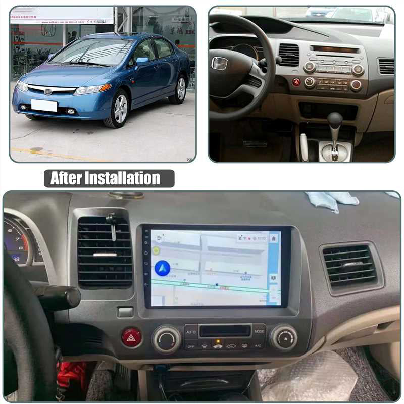 Hot selling 9inch Car Radio Fascia Panel For Honda Civic 2006 2007 2008 2009 2010 2011 Stereo Dash Frame Trim Android Screen TS18 XY-012