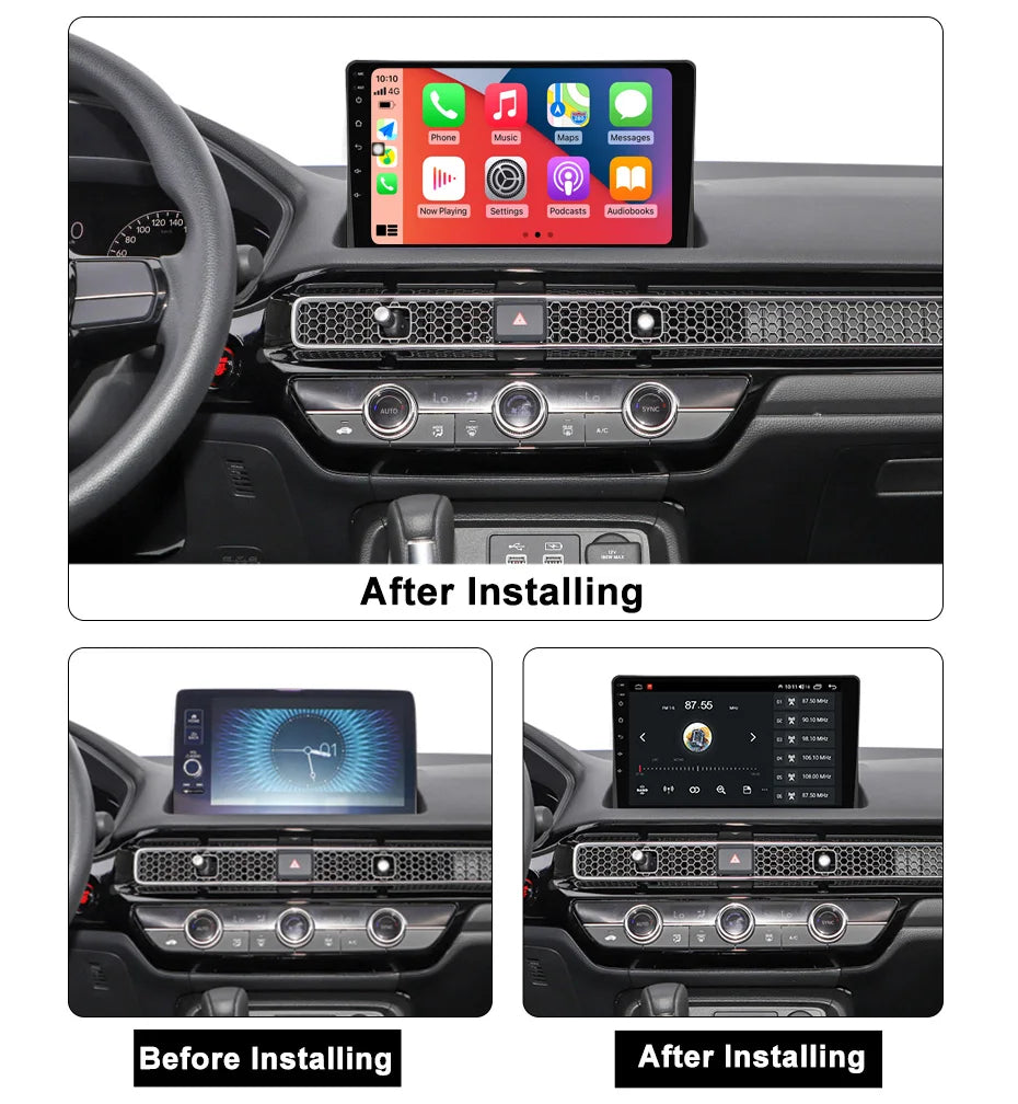 High Quality HONDA CIVIC 9 Inch Large Screen Android Car Radio Frame Adapter Kit Dashboard for LADA XRAY 2015-2019 Car Radio Audio Dashboards XY-316