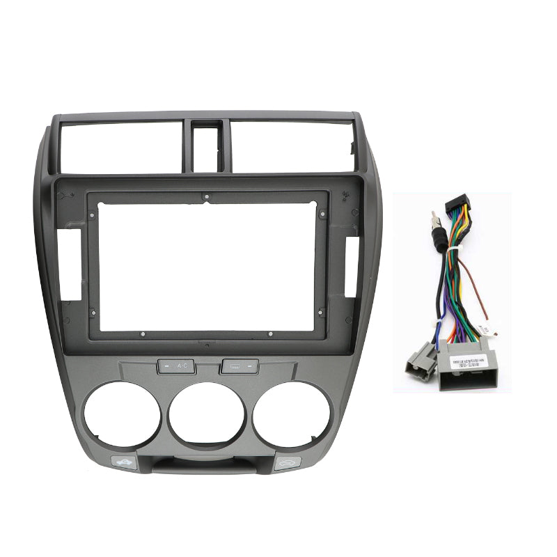 Wholesale Car Accessory 2din 10.1" 10inch Radio Video Fascia Panel For HONDA City 2006 2007 2008 2009 2010 2011 2012 2013 Audio Multimedia Player Frame Car Dash Kit Panel XY-094