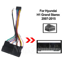 Load image into Gallery viewer, 9 inch 2Din Car DVD Frame Audio Fitting Adaptor Dash Trim Kits Facia Panel For Hyundai H1manual ac Grand Starex 2007 2008 2009 2010 2011 2012 2013 2014 2015 Navigation Cable Player Frames XY-200