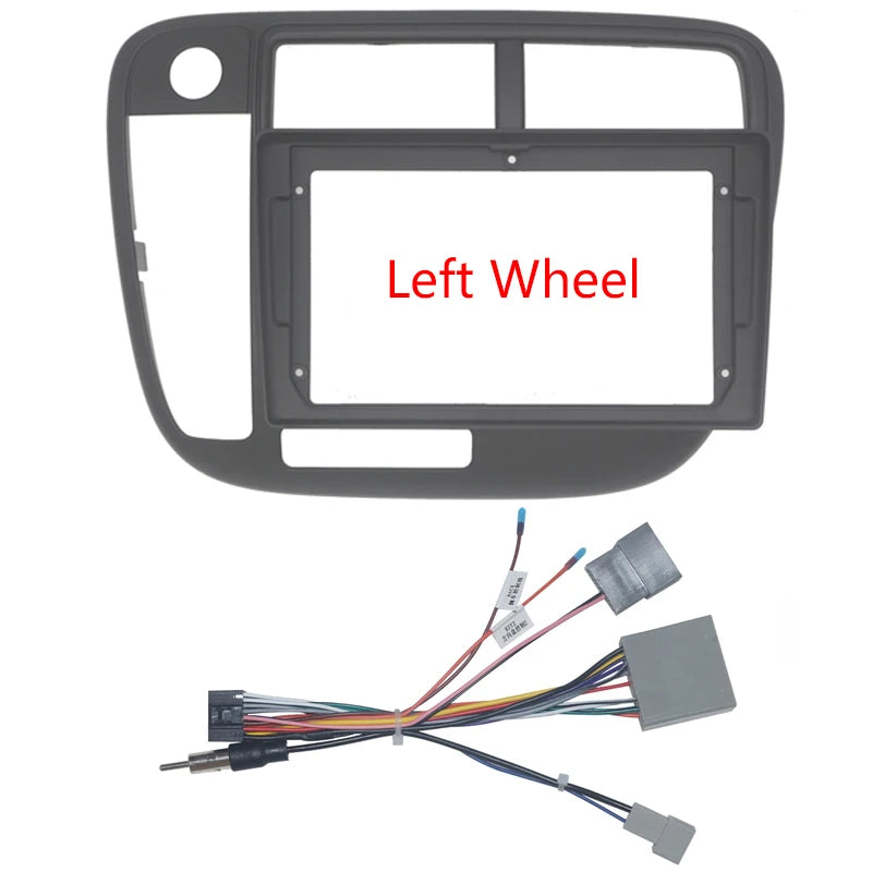 High quality 9 inch car radio dashboard dashboard for Honda civic 1996 1997 1998 1999 2000 2001 manual ac stereo mounting bezel panel frame Android Screen TS18 XY-315