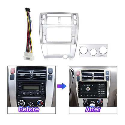 2Din Car DVD Frame Audio For Hyundai Tucson 2006-2012 Fitting Adaptor Dash Trim Kits Facia Panel Navigation Stereo Frames Android Screen TS18 XY-196