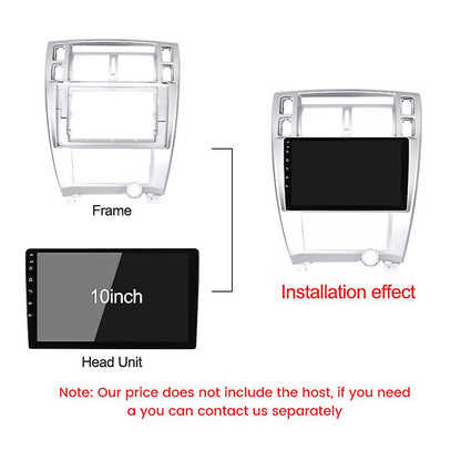 2Din Car DVD Frame Audio For Hyundai Tucson 2006-2012 Fitting Adaptor Dash Trim Kits Facia Panel Navigation Stereo Frames Android Screen TS18 XY-196