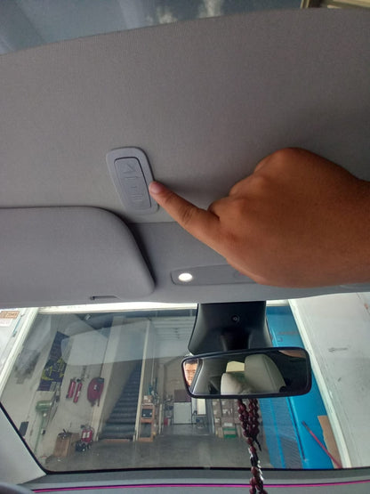 AFIXEASY Tesla Model Y/3 Smart Electric Sunshade - Voice-Controlled, Sun-Blocking, Heat-Insulating Roof Curtain with Ambient Lighting