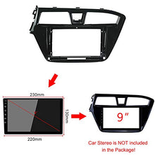 Load image into Gallery viewer, 9 inch Car Radio Fascia Frame for Hyundai I20 Left Wheel 2015 2016 2017 DVD GPS Navi Player Panel Dash Kit Installation Stereo Dash Panel Frame Trim Bezel XY-199