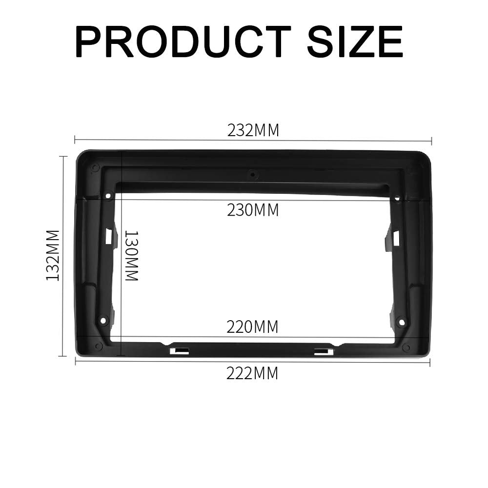 High Quality 9inch car radio fascia dashboard frame for hyundai azera tg av 2008 car head unit mount stereo dashboard mount trim installation XY-328