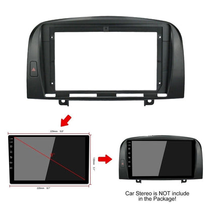 Car Stereo Radio Fascia Trim 9inch Frame For Hyundai SONATA 2004-2008 car parts interior dashboard navigation touch screen car DVD player mounting rack racing dashboard Build-in 2DIN Android Screen TS18 XY-190