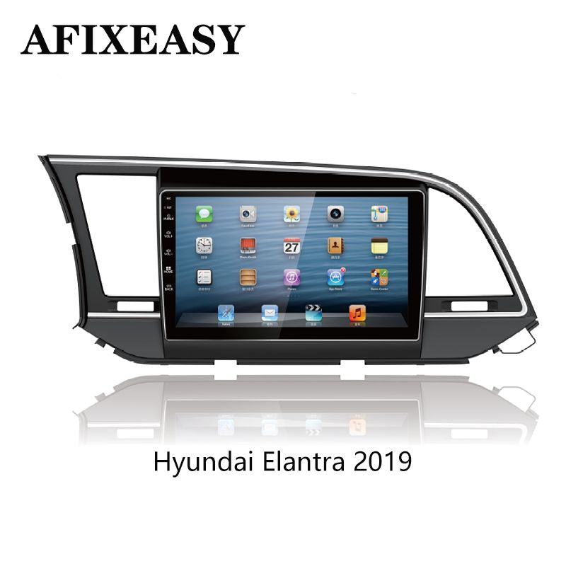 Hot selling car mp3 DVD dashboard 9 inch for Hyundai Elantra 2019 car accessories auto parts dashboard mounting panel frame Navigation Android Car Radio Frames