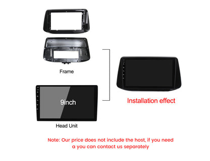 High Quality Hyundai i30 2018 Car ABS Plastic Frame 9 inch Car Audio Frame Car Radio Fascia gps navigation fascia panel Android Dashboard Radios Stereo Fascias Panel Frame Android Screen TS18 XY-096