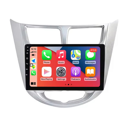 High Quality 9inch Abs Car Frame Radio For Hyundai 2011-2015 I-25/Accent/Solaris/Verna Double Din Car Radio Plastic Frame Panel Special Frame Android Radio Car Monitor Frames Car Stereo Frame