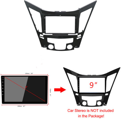 Hot selling Dash Kits Fascia Panel Android Frame for Hyundai Sonata 8th 2011-2014 Sonata Accessories Interior Radio Installation Car Screen Frame