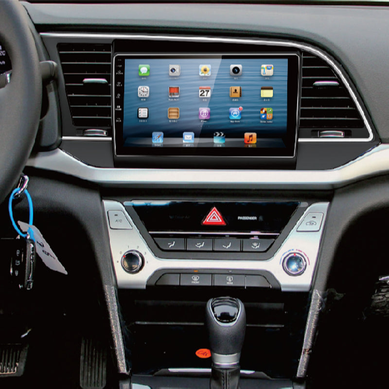 Hot selling car mp3 DVD dashboard 9 inch for Hyundai Elantra 2019 car accessories auto parts dashboard mounting panel frame Navigation Android Car Radio Frames