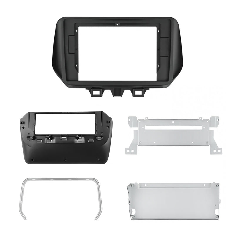 High Quality 1-2Din Car DVD Frame Audio Fitting Adaptor Dash Facia Panel 10inch For HYUNDAI TUCSON 2018-2019 Double Din Radio Car Player Navigation Android Cars Radio Frame