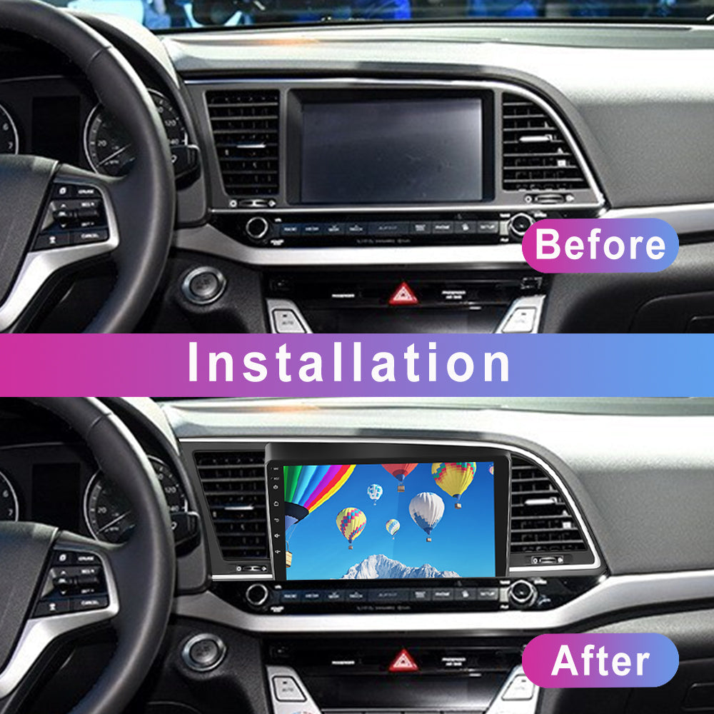 High Quality Hyundai ELANTRA 2016 2017 2018 9'' Android Dashboard Car Radio Frame Special Kit Damage-free Kit Car Fascia Cars Player Car Center Control Frame