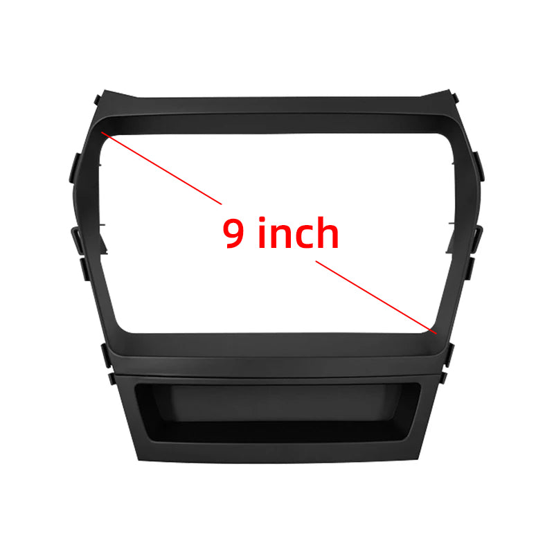 Hot selling 9" Car Radio Fascia For Hyundai Santafe IX45 2012 2013 2014 2015 2016 DVD Stereo Frame Plate Adapter Mounting Dash Installation Bezel Navigation Android Cars Radio Frame