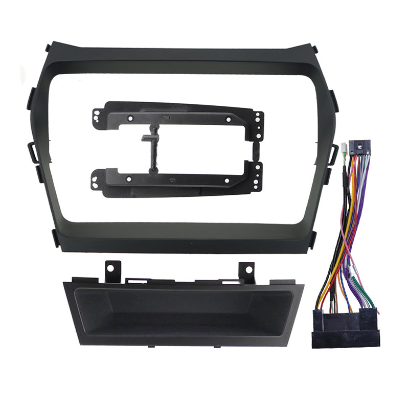 Hot selling 9" Car Radio Fascia For Hyundai Santafe IX45 2012 2013 2014 2015 2016 DVD Stereo Frame Plate Adapter Mounting Dash Installation Bezel Navigation Android Cars Radio Frame