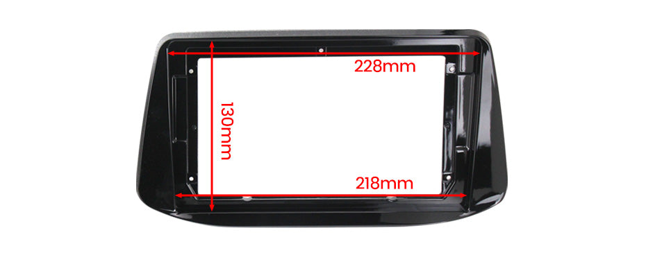 High Quality Hyundai i30 2018 Car ABS Plastic Frame 9 inch Car Audio Frame Car Radio Fascia gps navigation fascia panel Android Dashboard Radios Stereo Fascias Panel Frame Android Screen TS18 XY-096