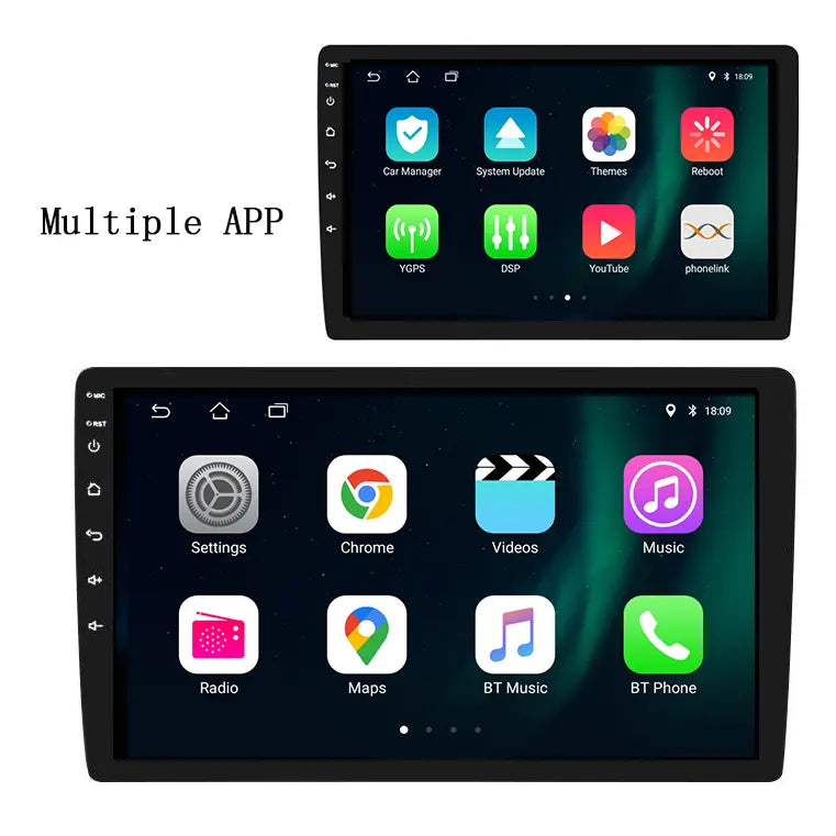 Hot selling MTK6580 1GB RAM 16GB ROM 9inch 10inch Android 8.1 System 2DIN Multimedia Player GPS WiFi MP5 Stereo Touch Screen Navigation Car DVD Player IPS Screen